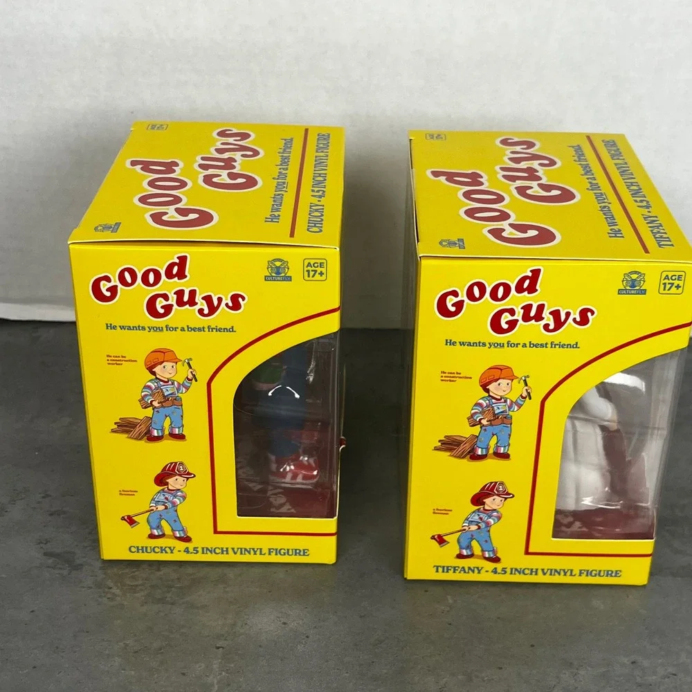 CultureFly Chucky and Tiffany 4.5 Inch Vinyl Figure Set Good Guys Child's‎ Play